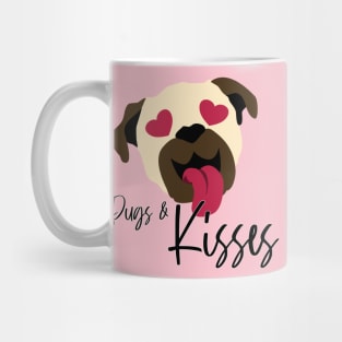 Pugs and Kisses Dog Valentine Mug